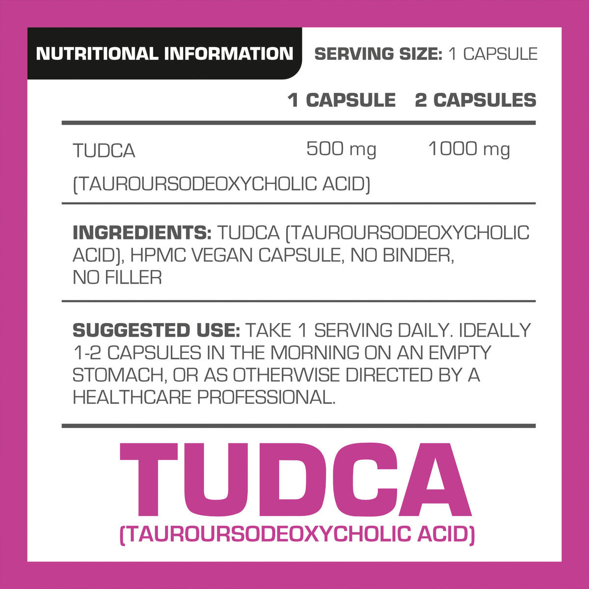 TUDCA Vegan Capsules | Pro-Elite