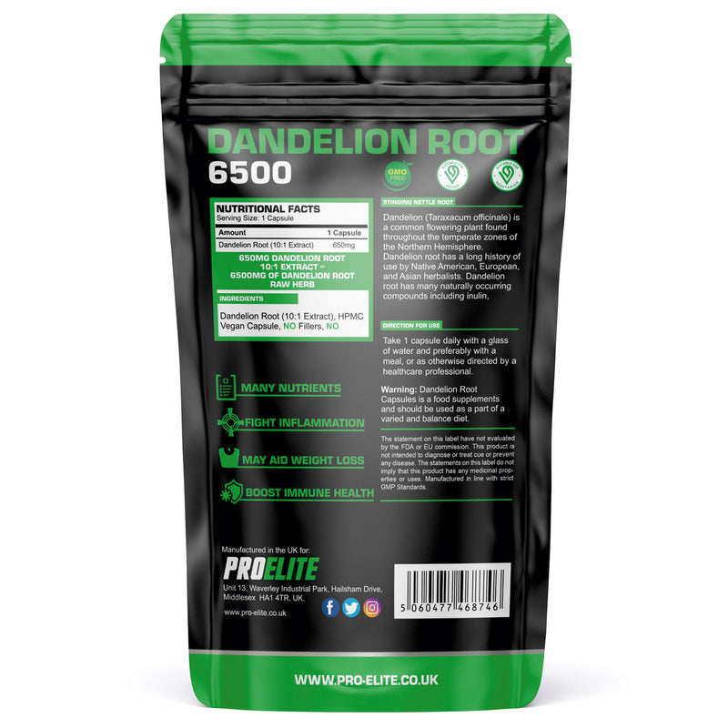 PROELITE Dandelion Root Capsules
