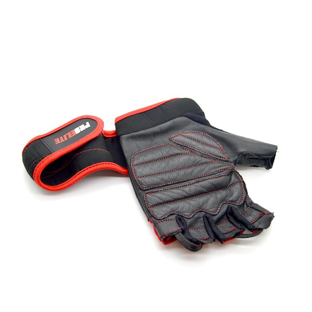 Weight Lifting Gloves - Red/Black | Pro-Elite