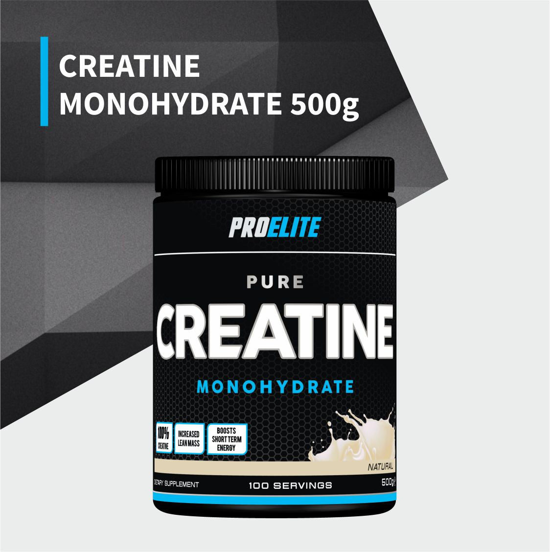 Pure Creatine Monohydrate 250g, 500g, 750g | Pro-Elite