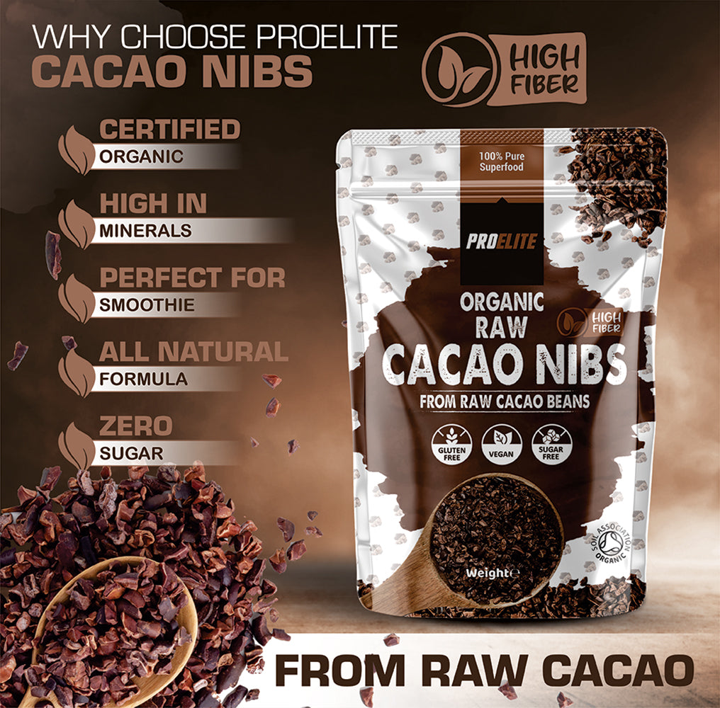 PROELITE Organic Raw Cacao Nibs