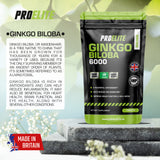 Ginkgo Biloba 6000 Vegan Tablets | Pro-Elite