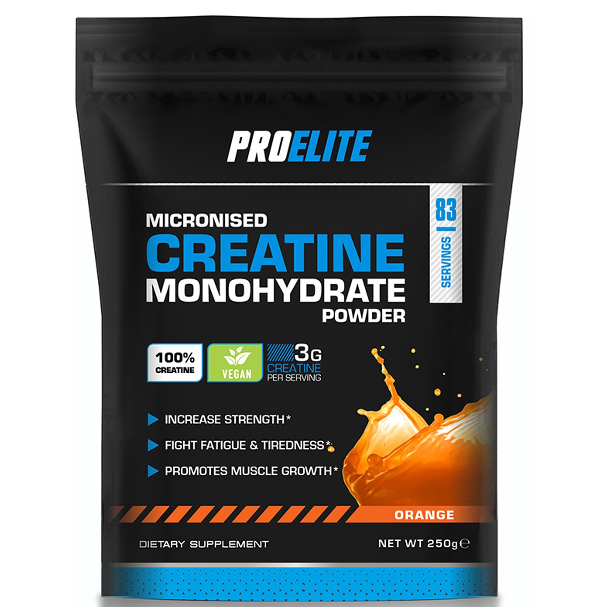 Creatine Monohydrate Pouch 250g | Pro-Elite