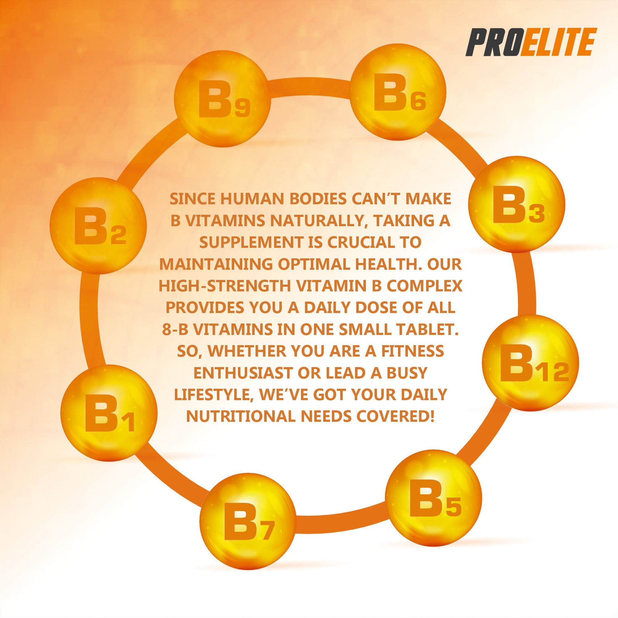 B-Complex Vegan Tablets | Pro-Elite