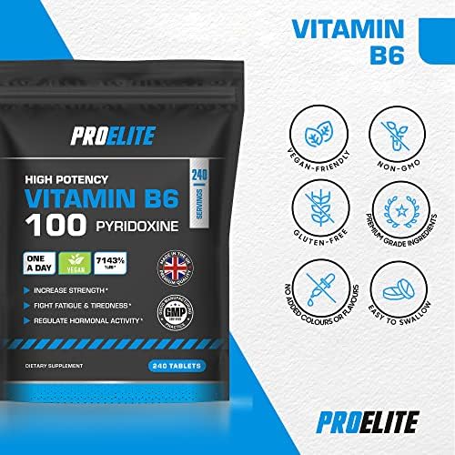 Vitamin B6 Vegan Tablets | Pro-Elite