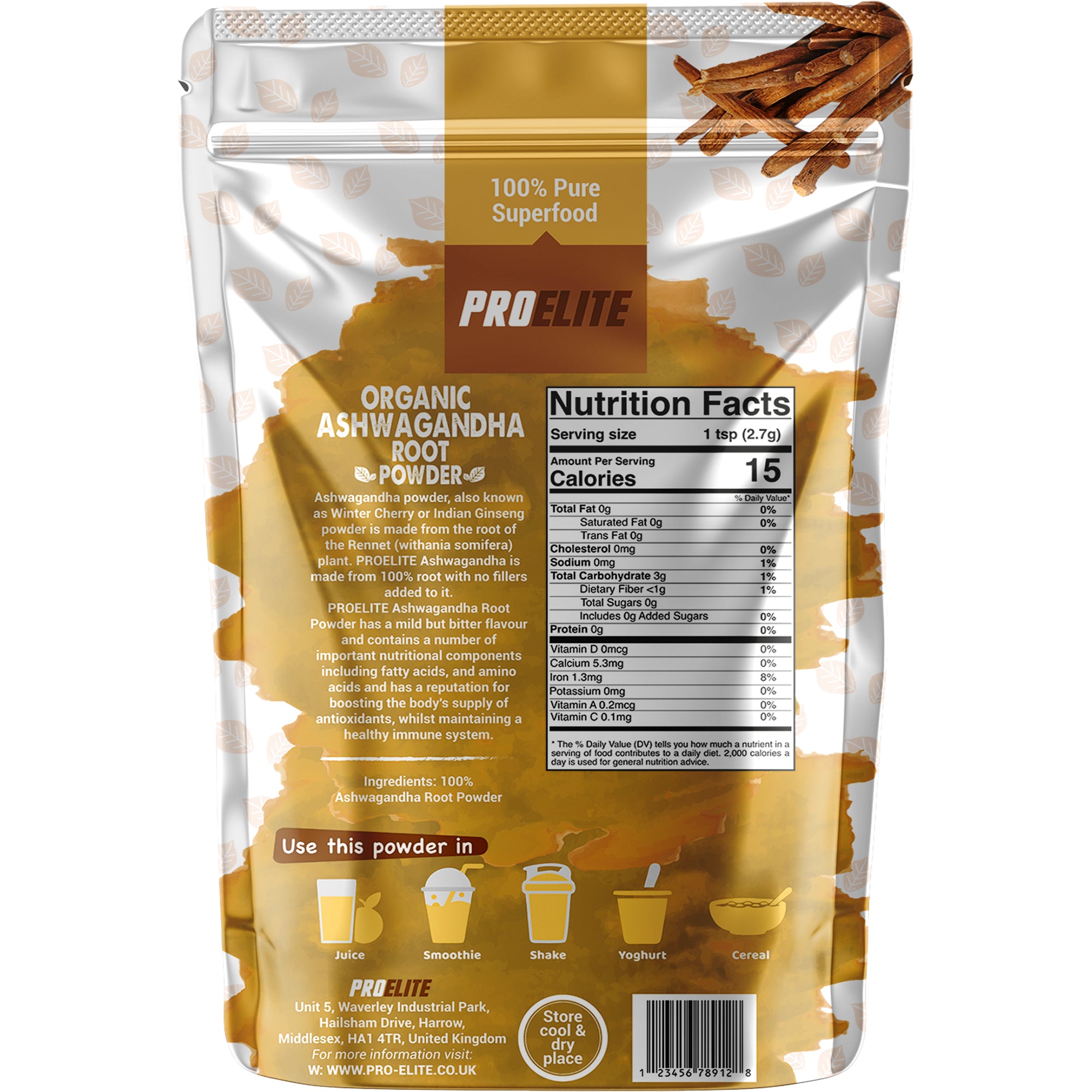 Ashwagandha Powder | Pro-Elite