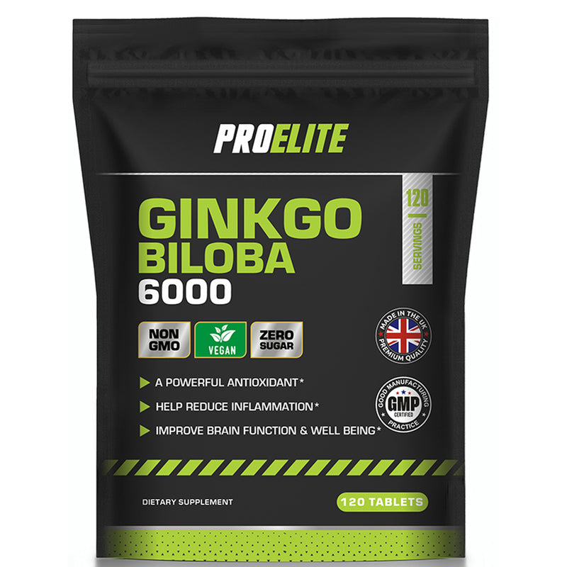 PROELITE Ginkgo Biloba 6000 Vegan Tablets