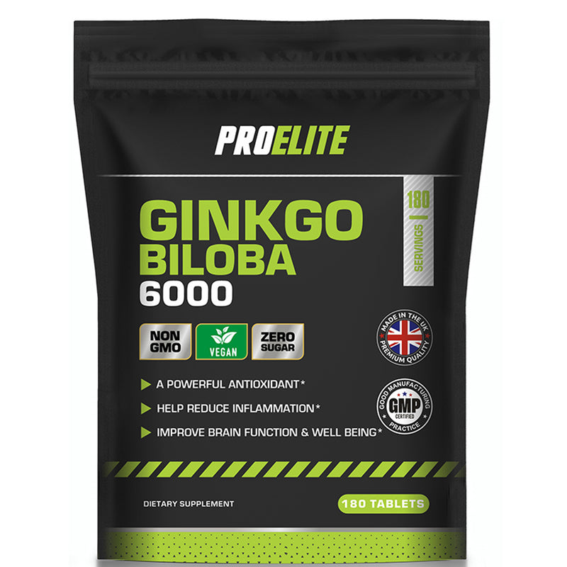 PROELITE Ginkgo Biloba 6000 Vegan Tablets