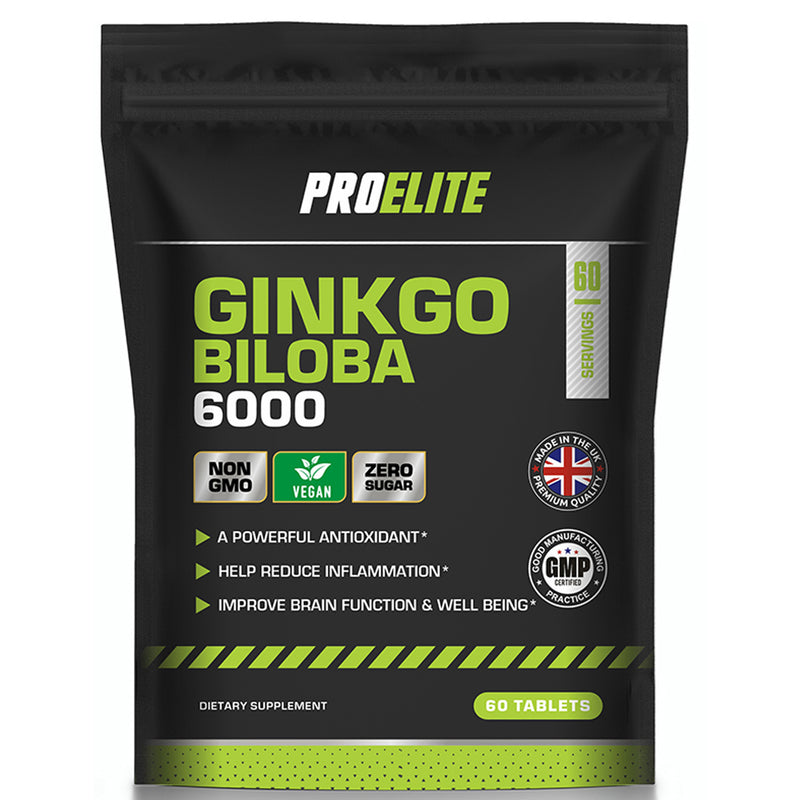 PROELITE Ginkgo Biloba 6000 Vegan Tablets