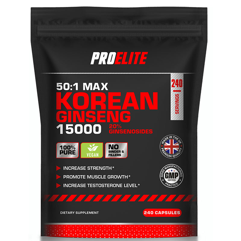 PROELITE Korean Ginseng 300mg Vegan Capsules