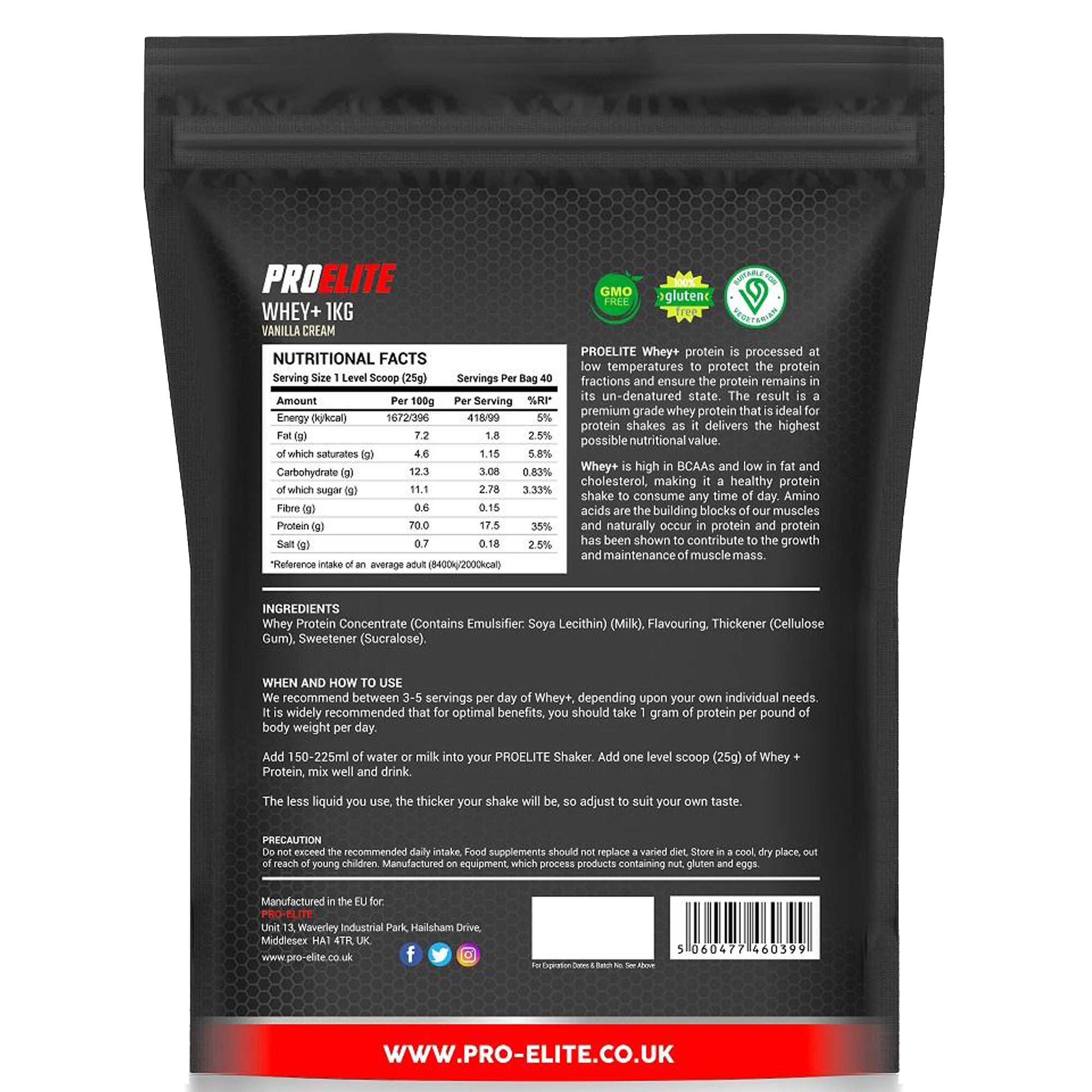 PROELITE Whey+ 1kg | 2.5kg | 5kg Powder