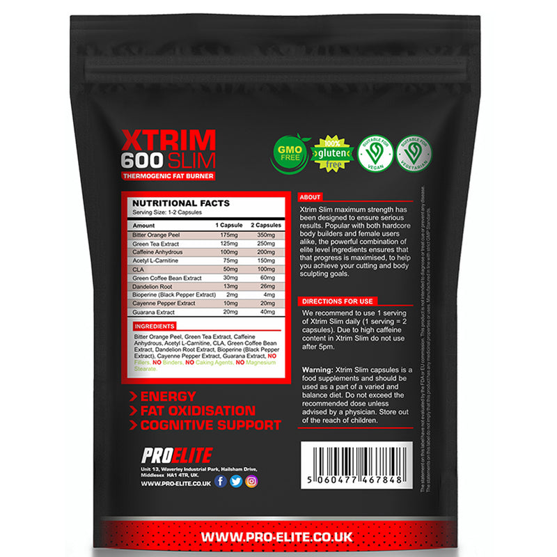 PROELITE Xtrim Slim Vegan Capsules