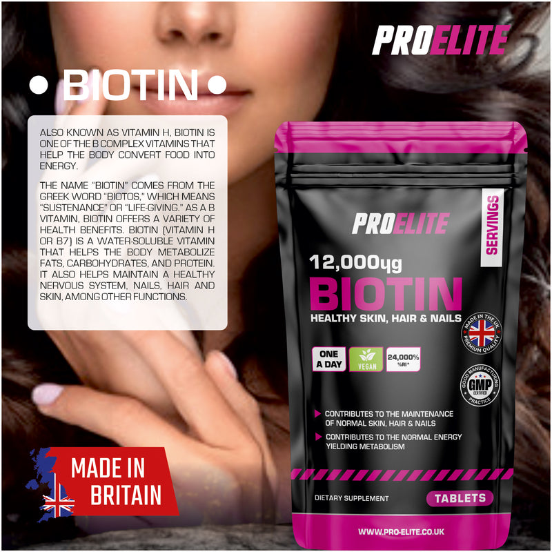 PROELITE Biotin 12,000ug Tablets