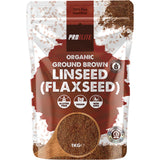 PROELITE Organic Ground Brown Linseed (Flaxseed)