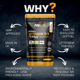 Vitamin D3 5000iu Softgels | Pro-Elite
