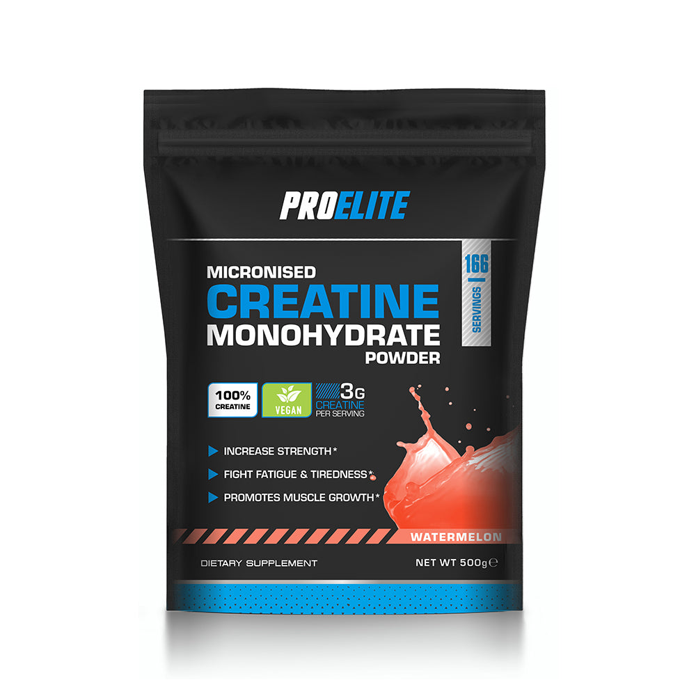 Pure Creatine Monohydrate Powder 500g (Pouch) | Pro-Elite