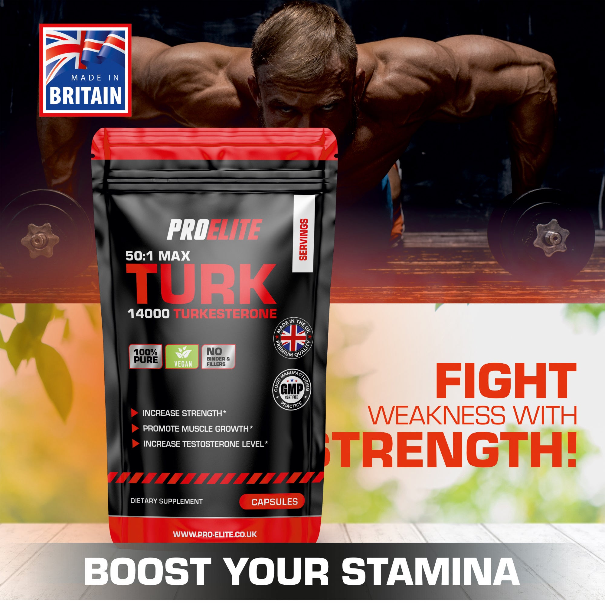 TURK Turkesterone Vegan Capsules | Pro-Elite
