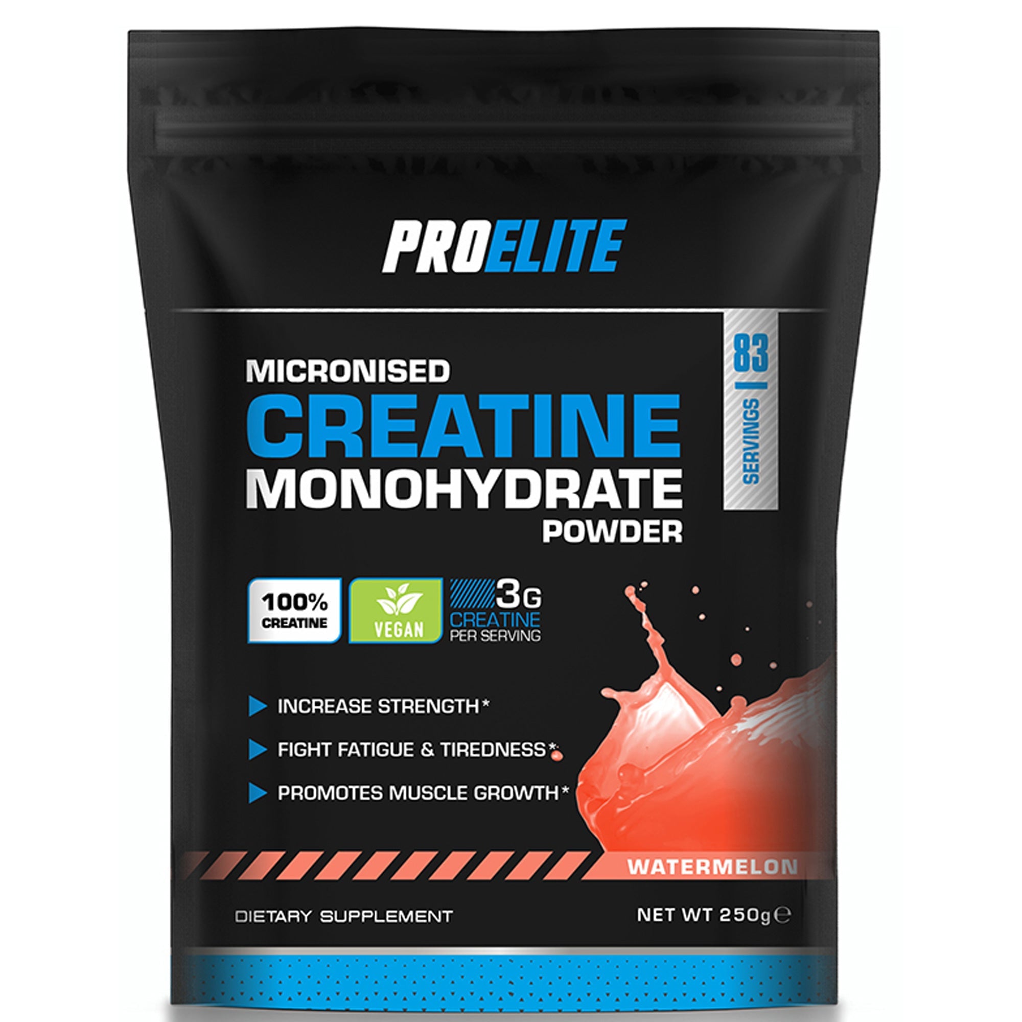 Creatine Monohydrate Pouch 250g | Pro-Elite