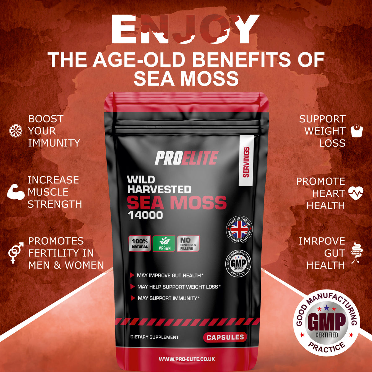 Sea Moss Vegan Capsules | Pro-Elite