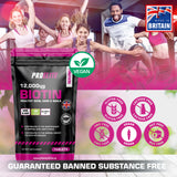 Biotin 12,000ug Tablets | Pro-Elite