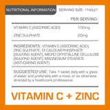 Vitamin C + Zinc Vegan Tablets | Pro-Elite