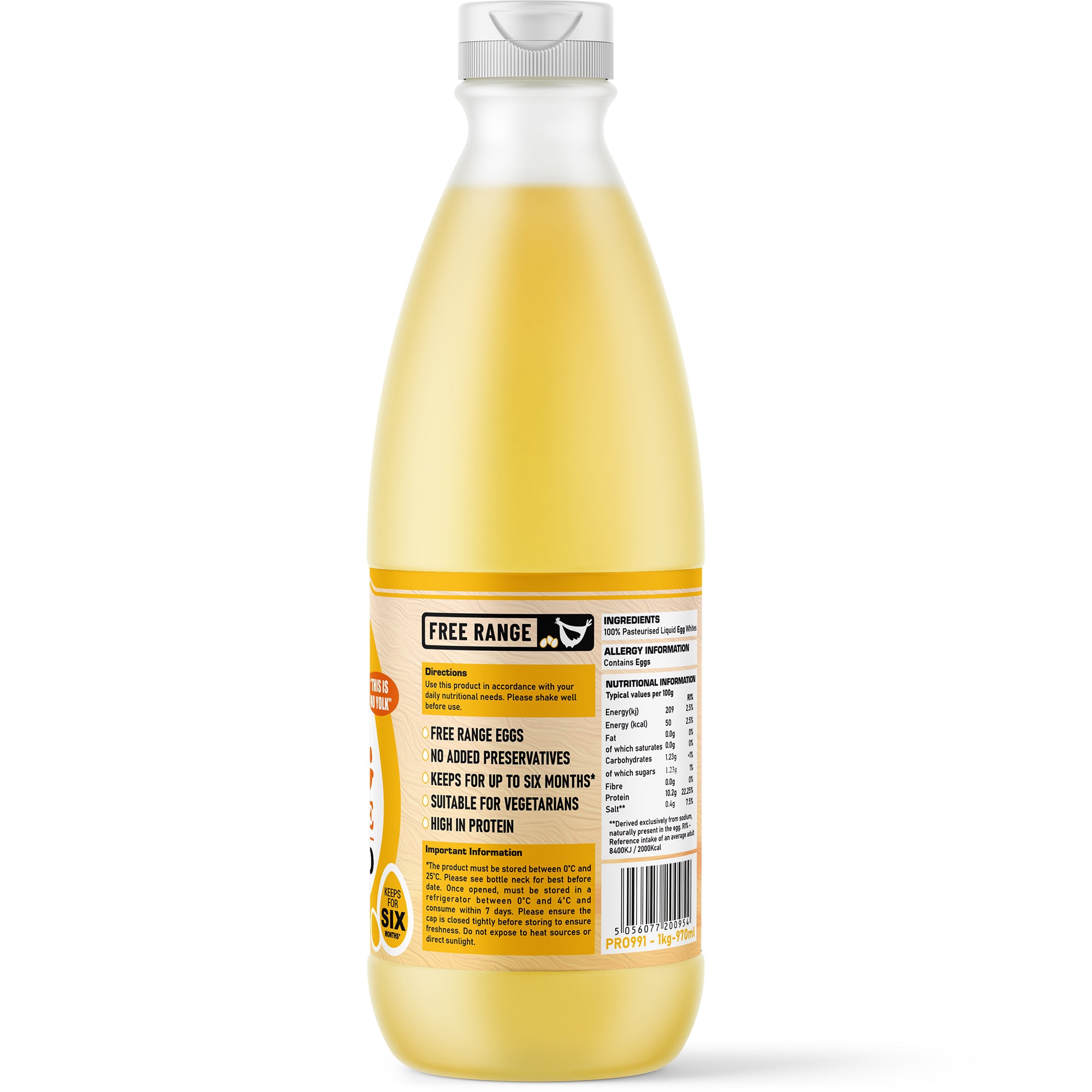 Liquid Egg White 970ml / 1kg | Pro-Elite