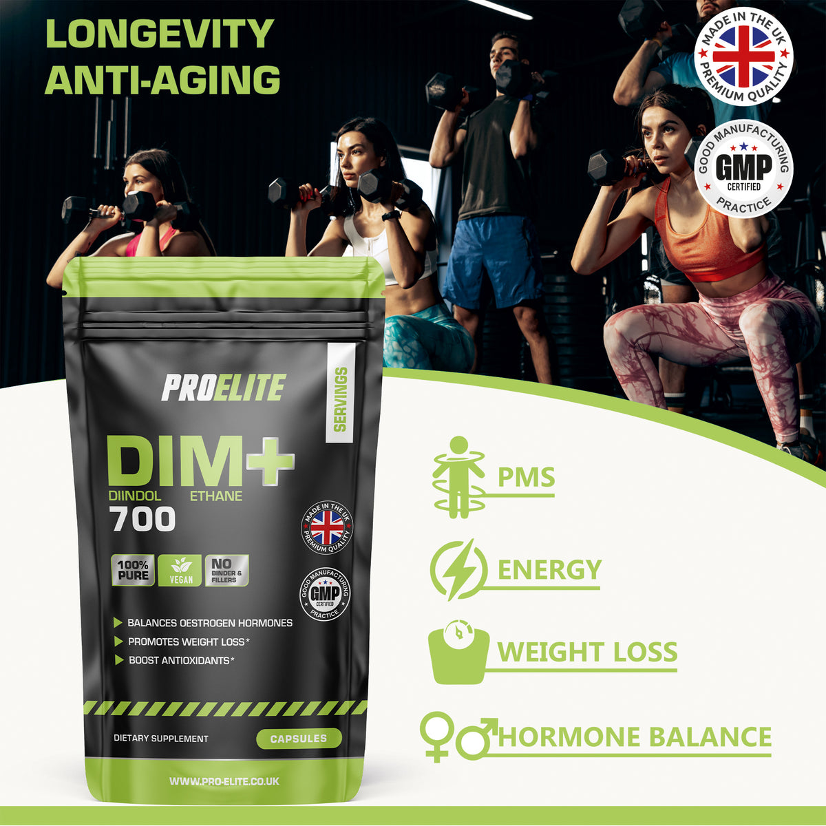 DIM Vegan Capsules | Pro-Elite