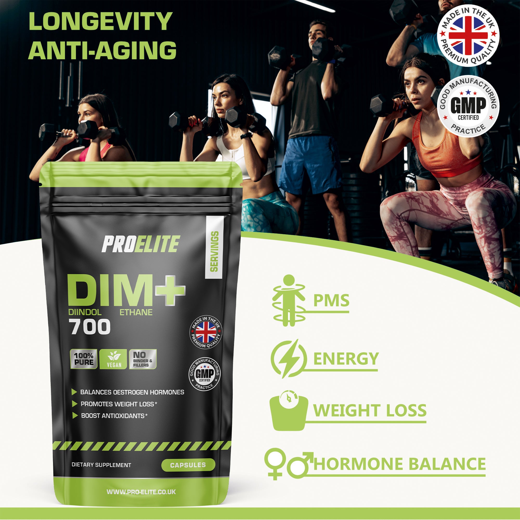 DIM Vegan Capsules | Pro-Elite