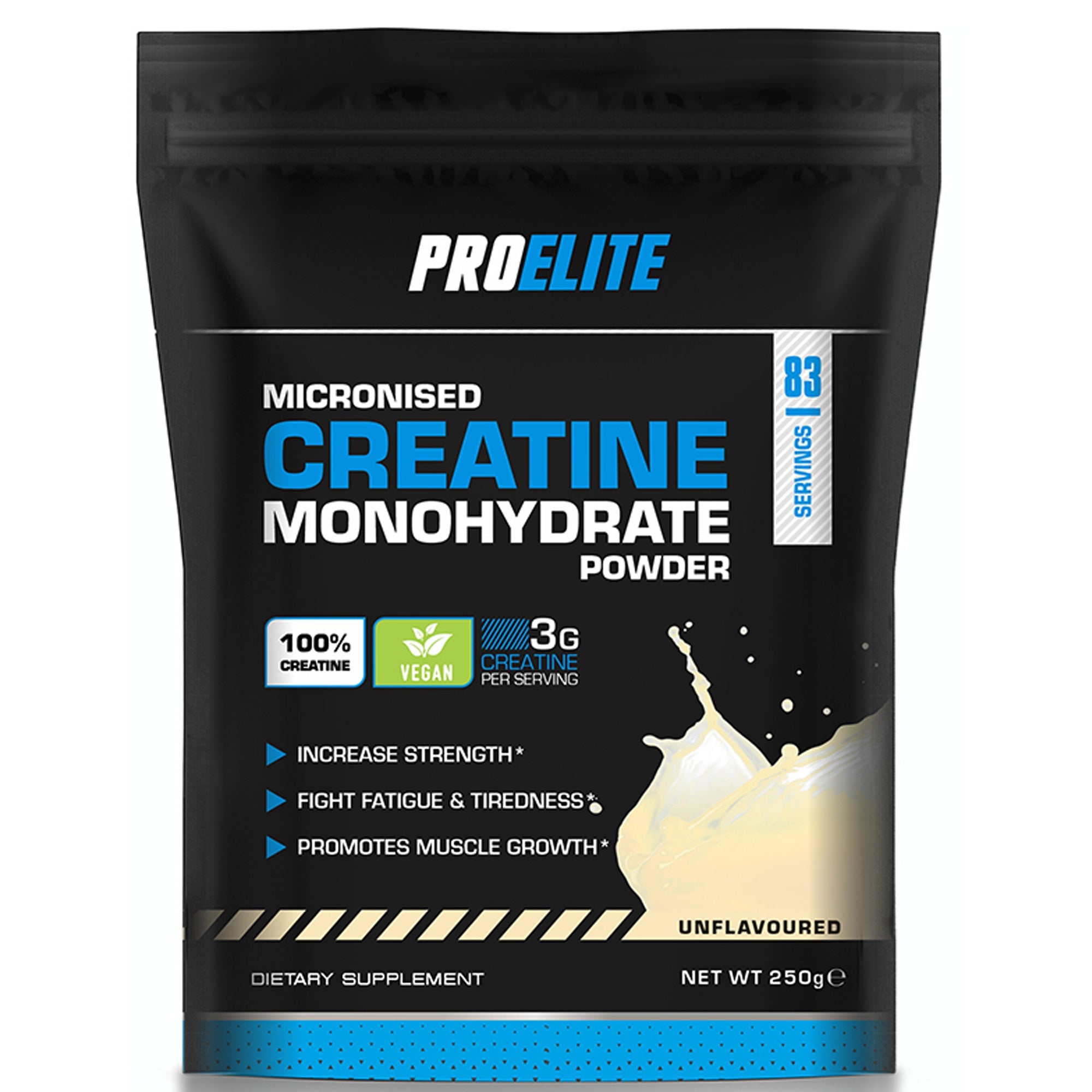 Creatine Monohydrate Pouch 250g | Pro-Elite