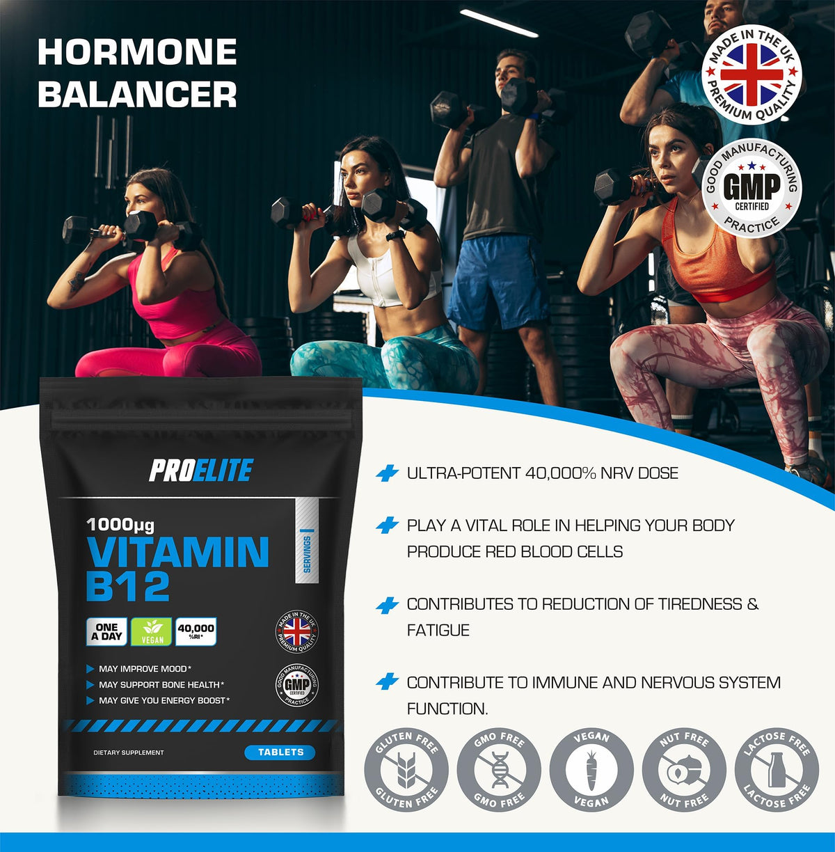 Vitamin B12 Tablets | Pro-Elite