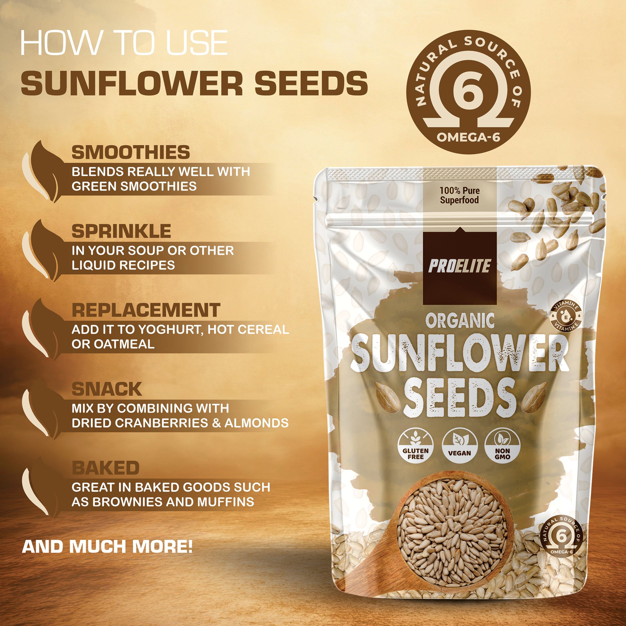 Organic Sunflower Seeds | Pro-Elite
