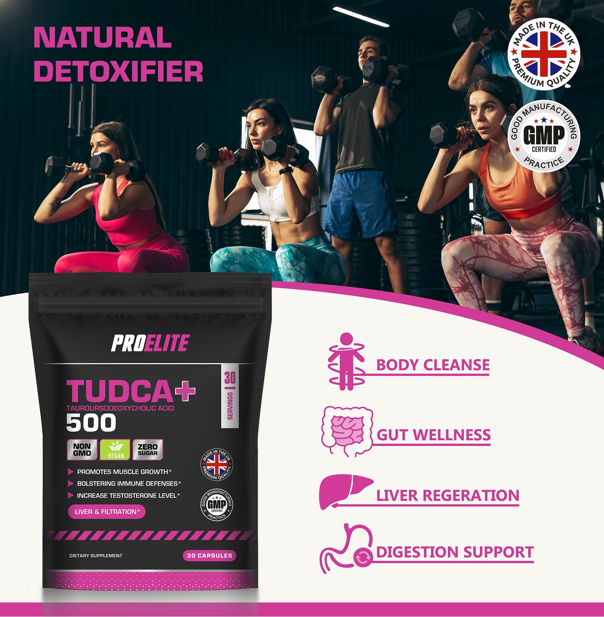 TUDCA Vegan Capsules | Pro-Elite