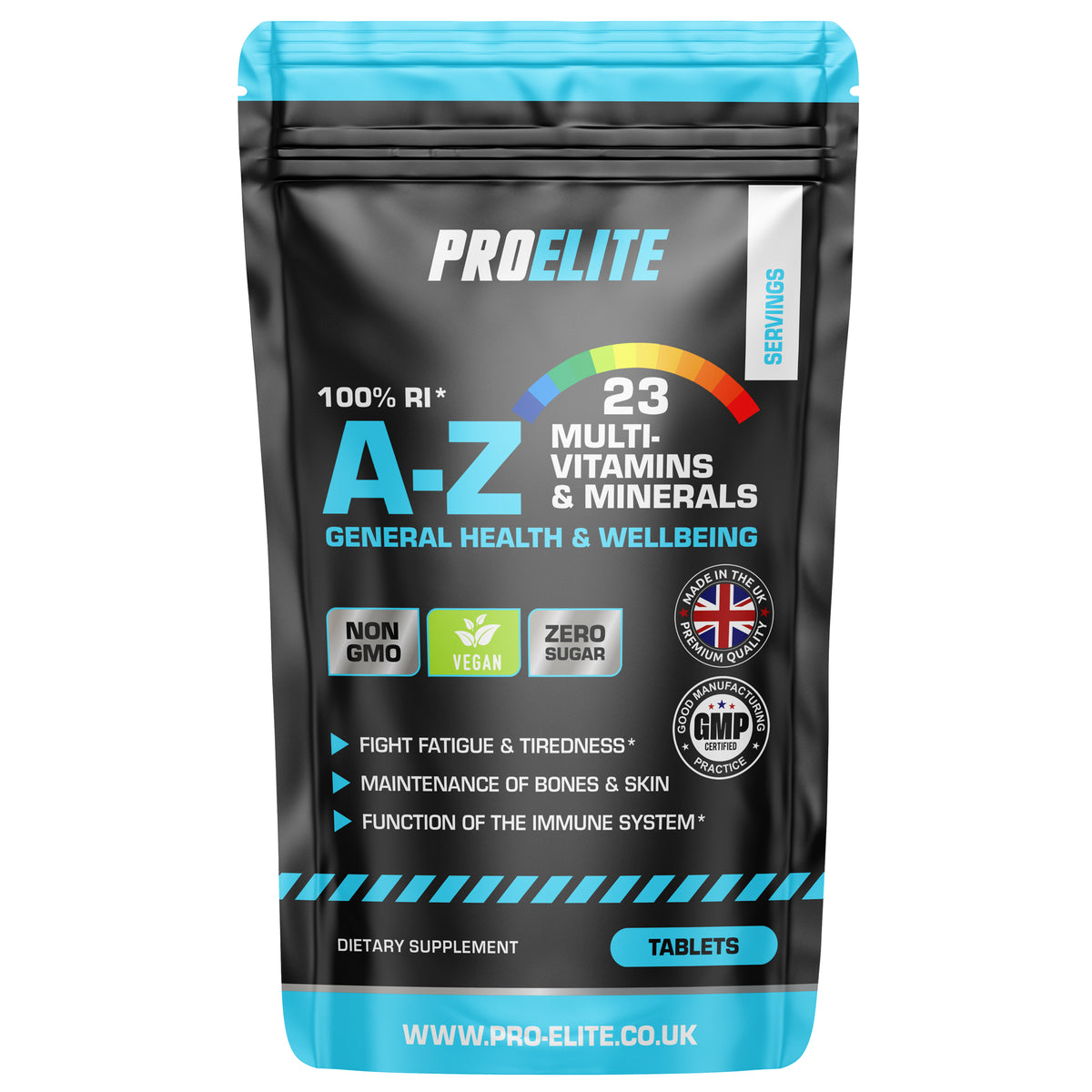 A-Z Multi Vitamins & Minerals Vegan Tablets | Pro-Elite