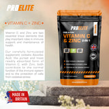 Vitamin C + Zinc Vegan Tablets | Pro-Elite