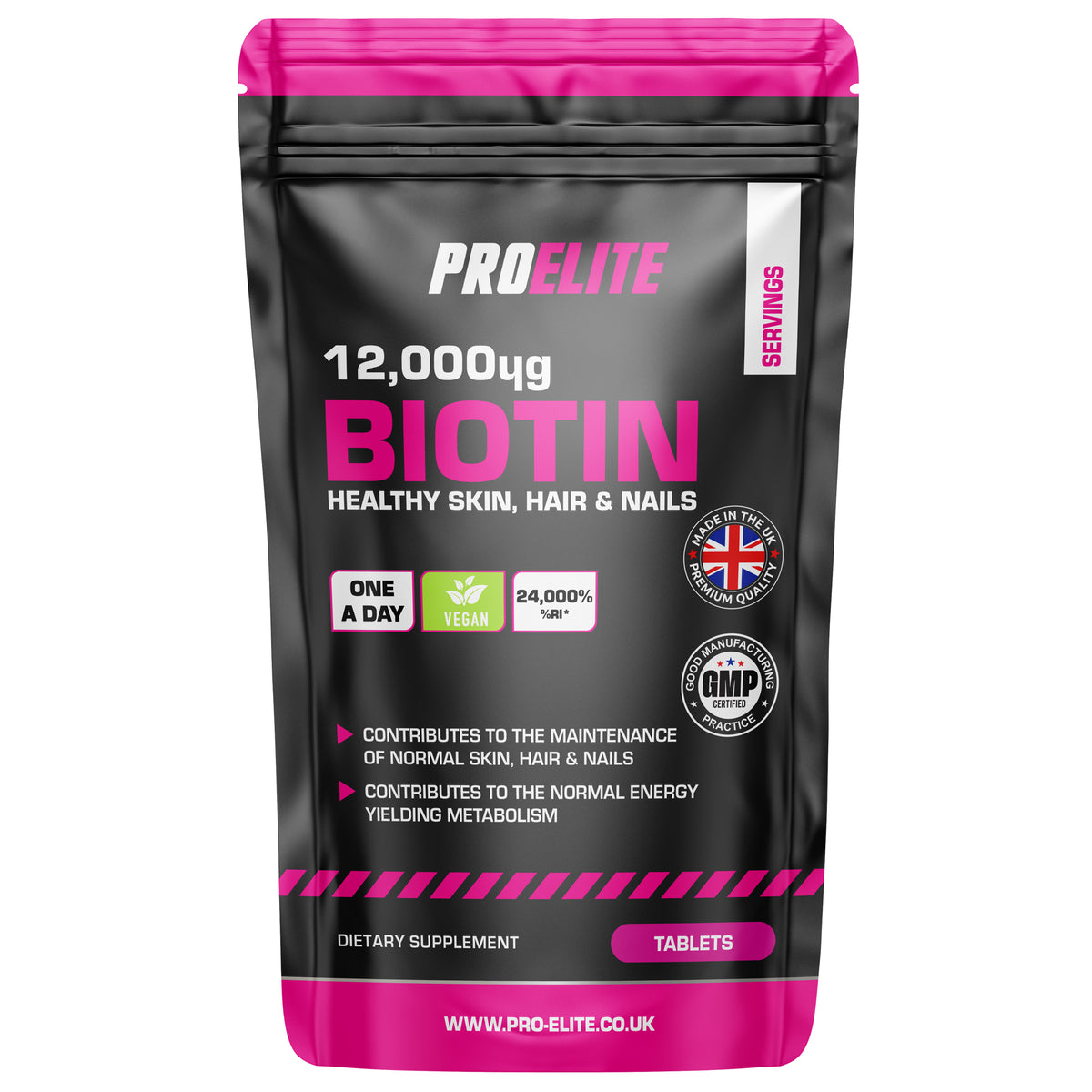 Biotin 12,000ug Tablets | Pro-Elite