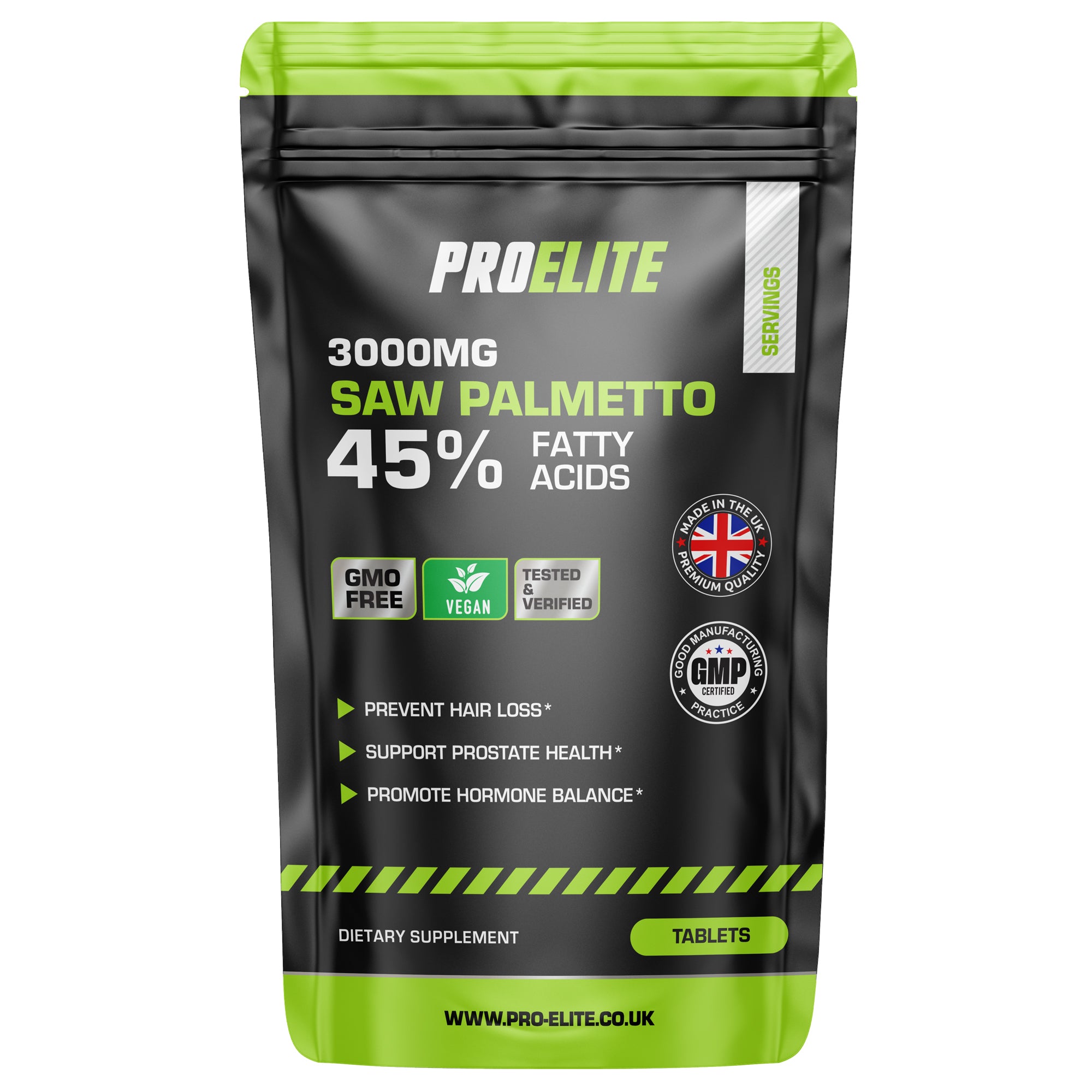 Saw Palmetto (45% FattyAcids) Tablets | Pro-Elite