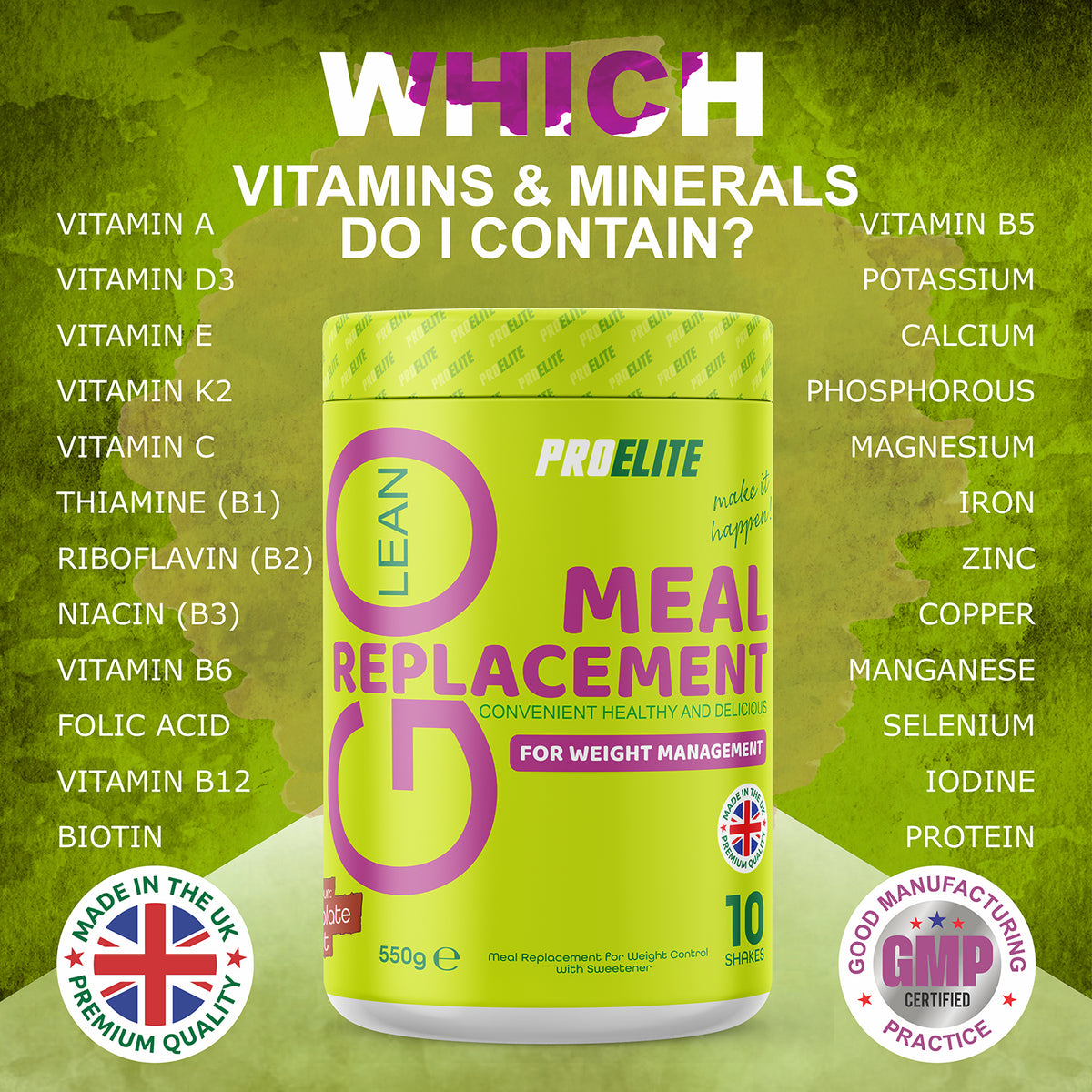 Go Lean Meal Replacement 550g | Pro-Elite