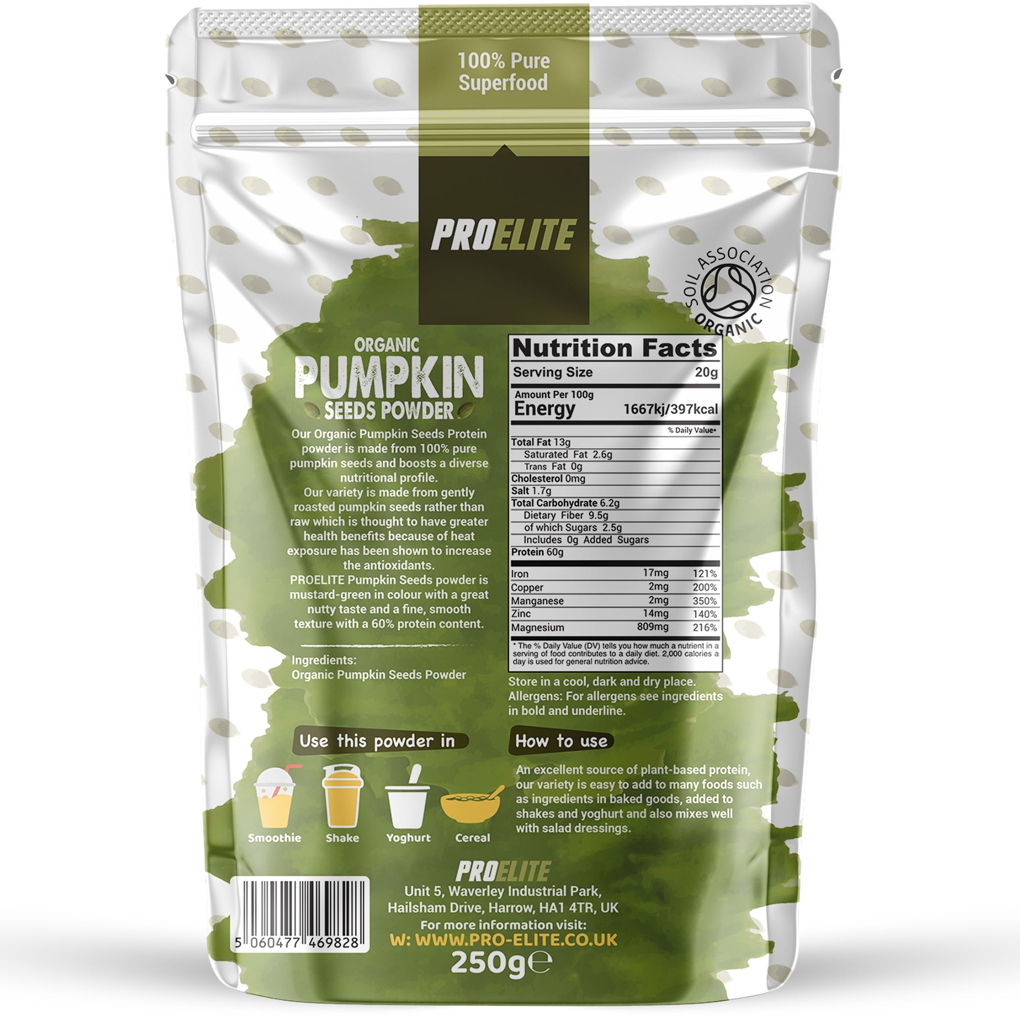 PROELITE Pumpkin Seeds Powder