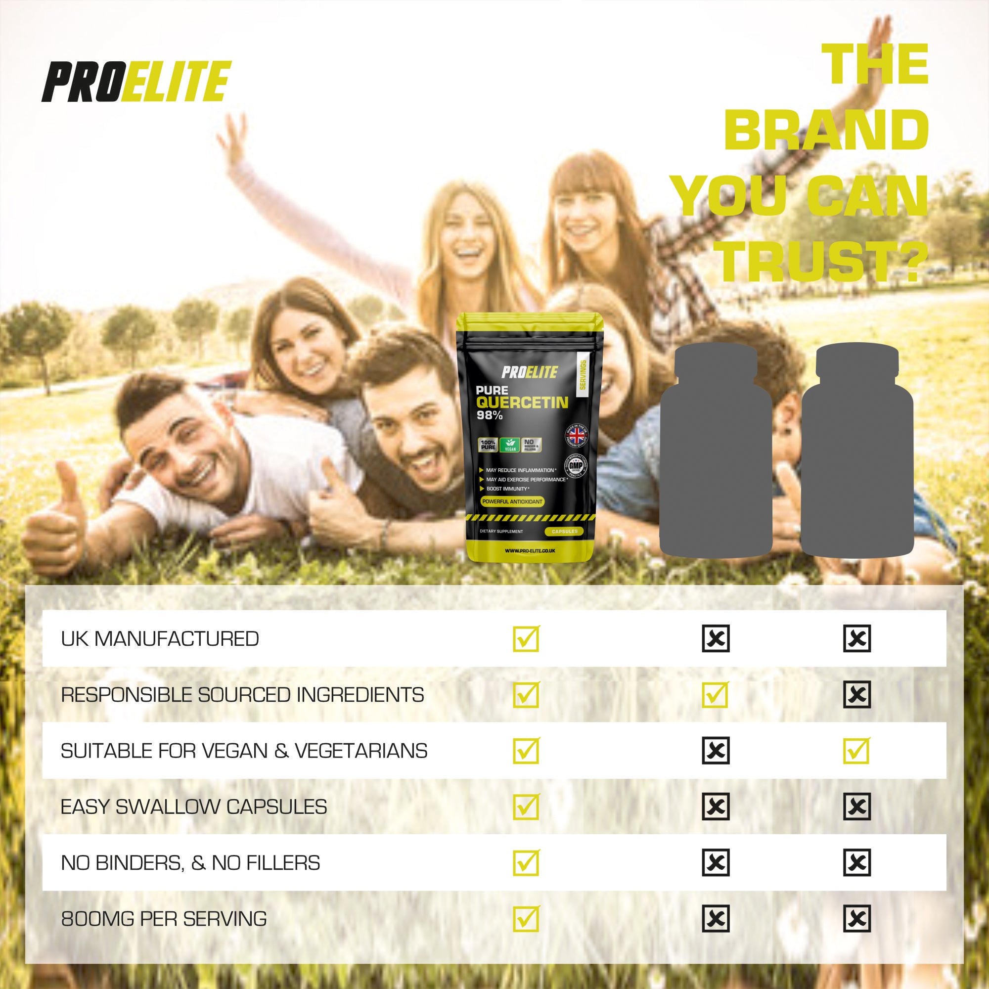 PROELITE Quercetin Vegan Capsules