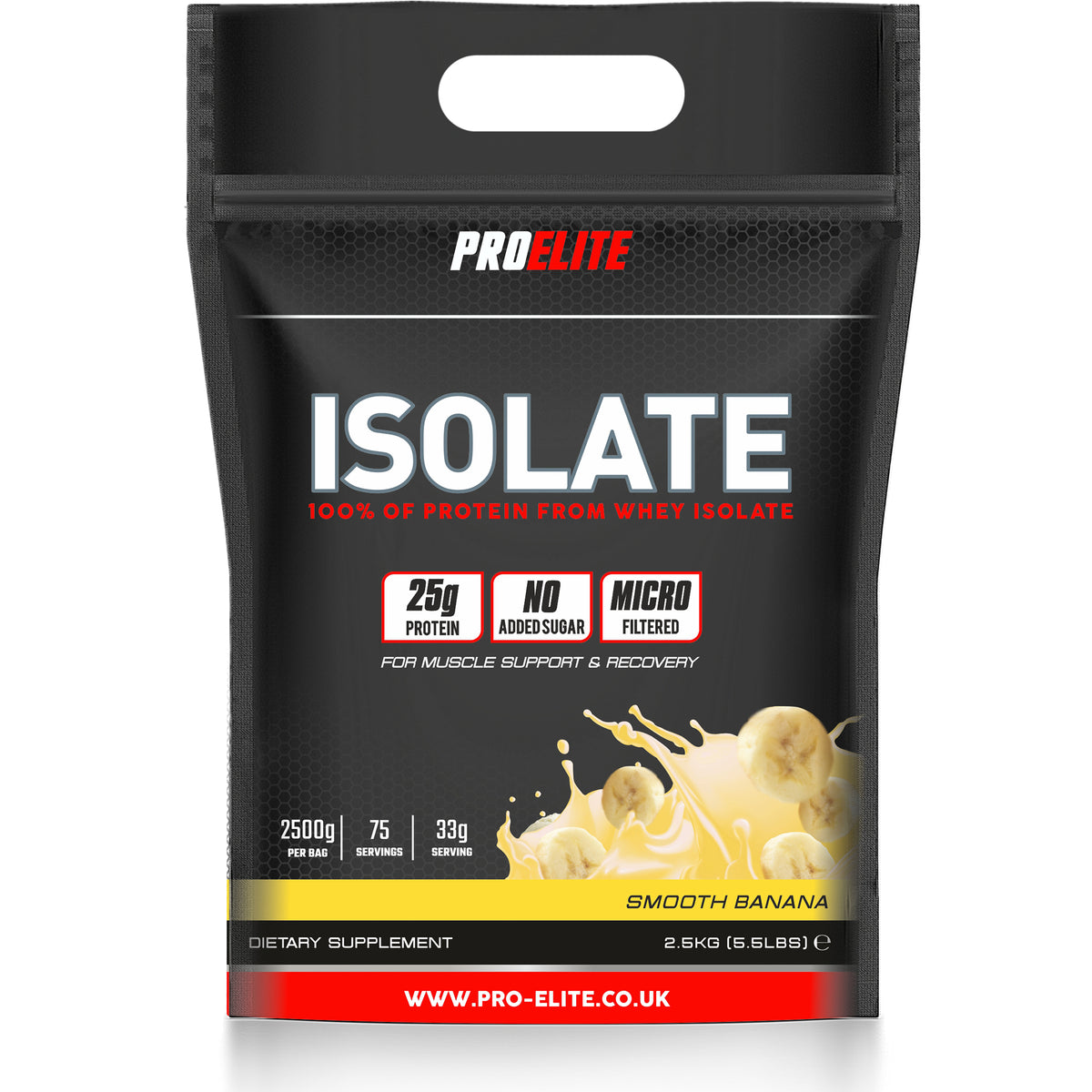 Whey Isolate Protein Powder 1kg, 2.5kg & 5kg | Pro-Elite