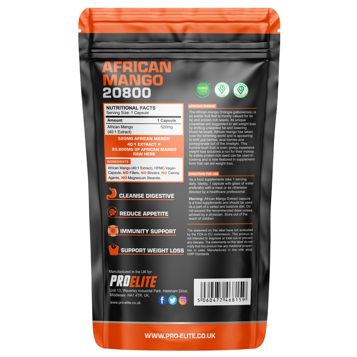 African Mango Capsules | Pro-Elite