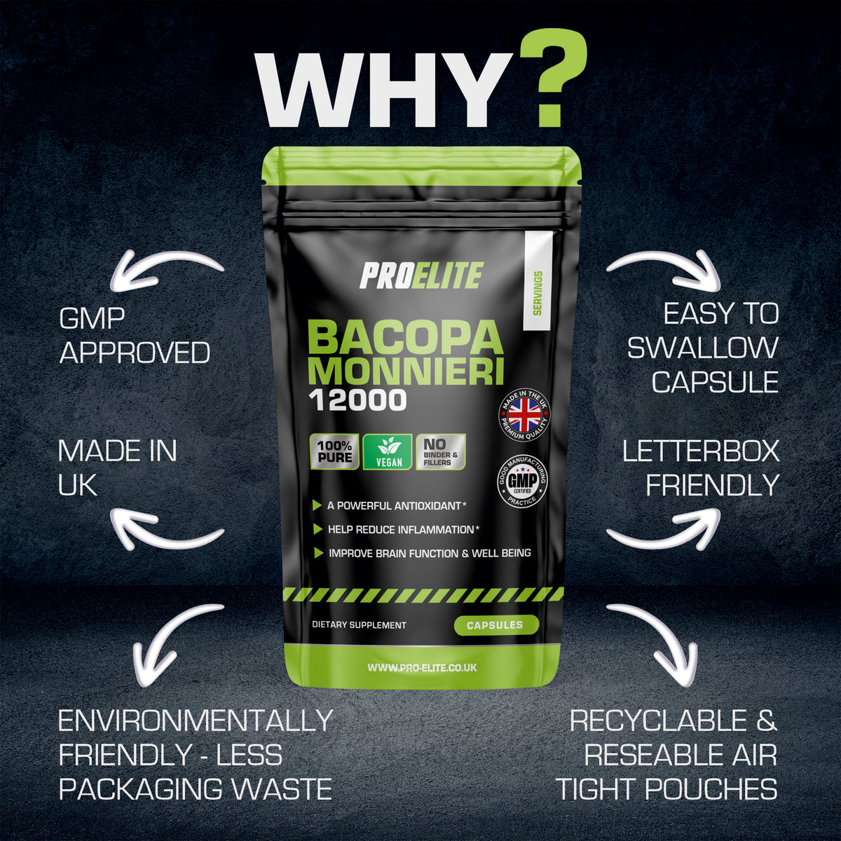 Bacopa Monnieri Capsules | Pro-Elite