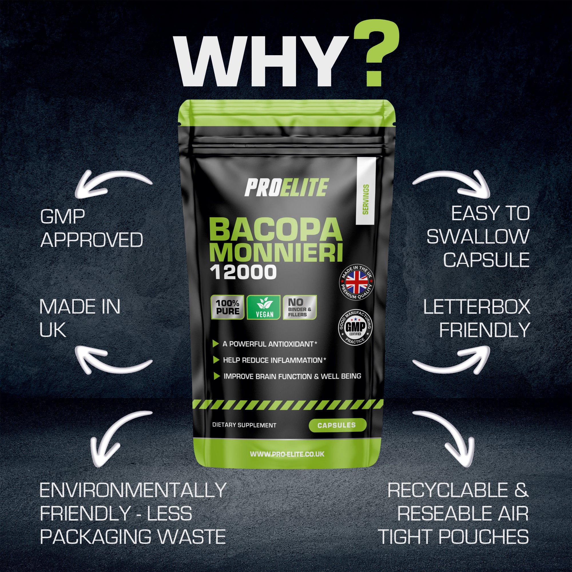 Bacopa Monnieri Capsules | Pro-Elite