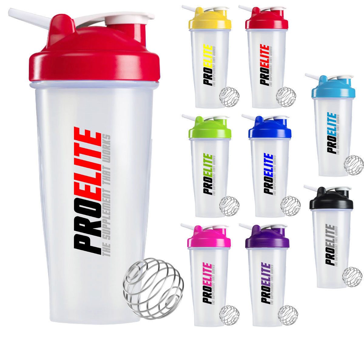 Transparent Shaker With Hook 700ml | Pro-Elite