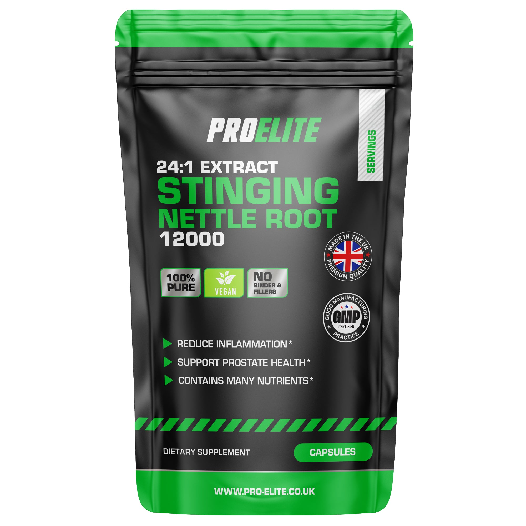 Stinging Nettle Root Vegan Capsules | Pro-Elite