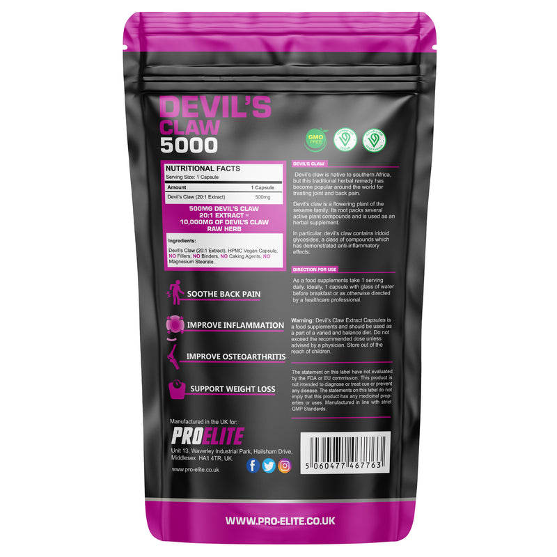 PROELITE Devil's Claw Vegan Capsules