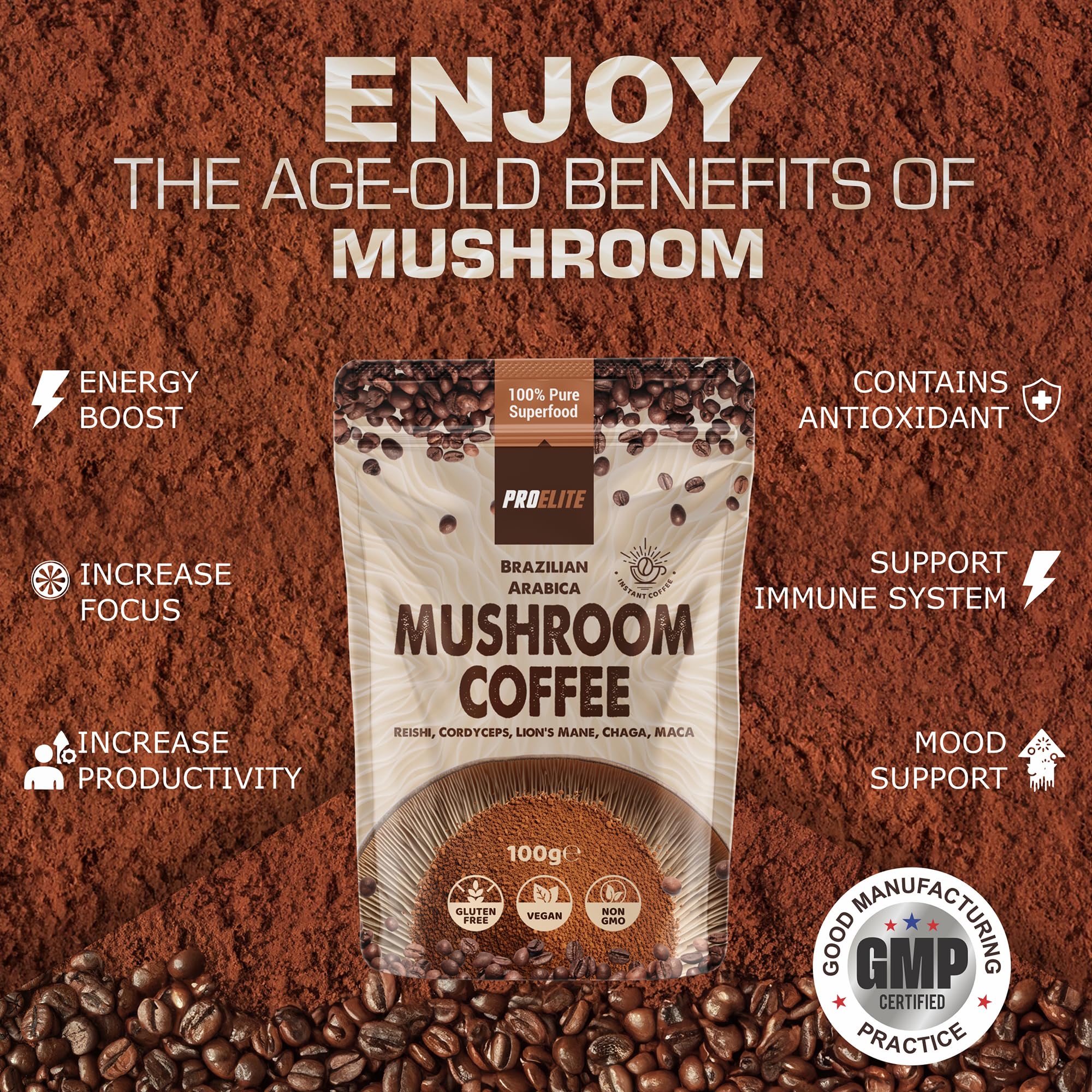 Mushroom Coffee | Pro-Elite