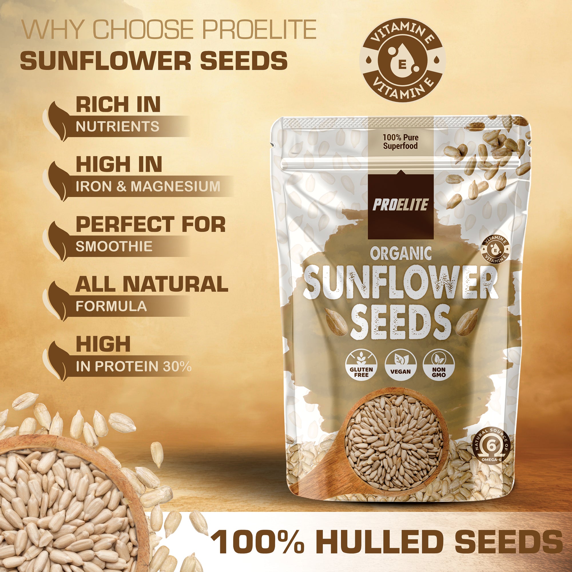 Organic Sunflower Seeds | Pro-Elite