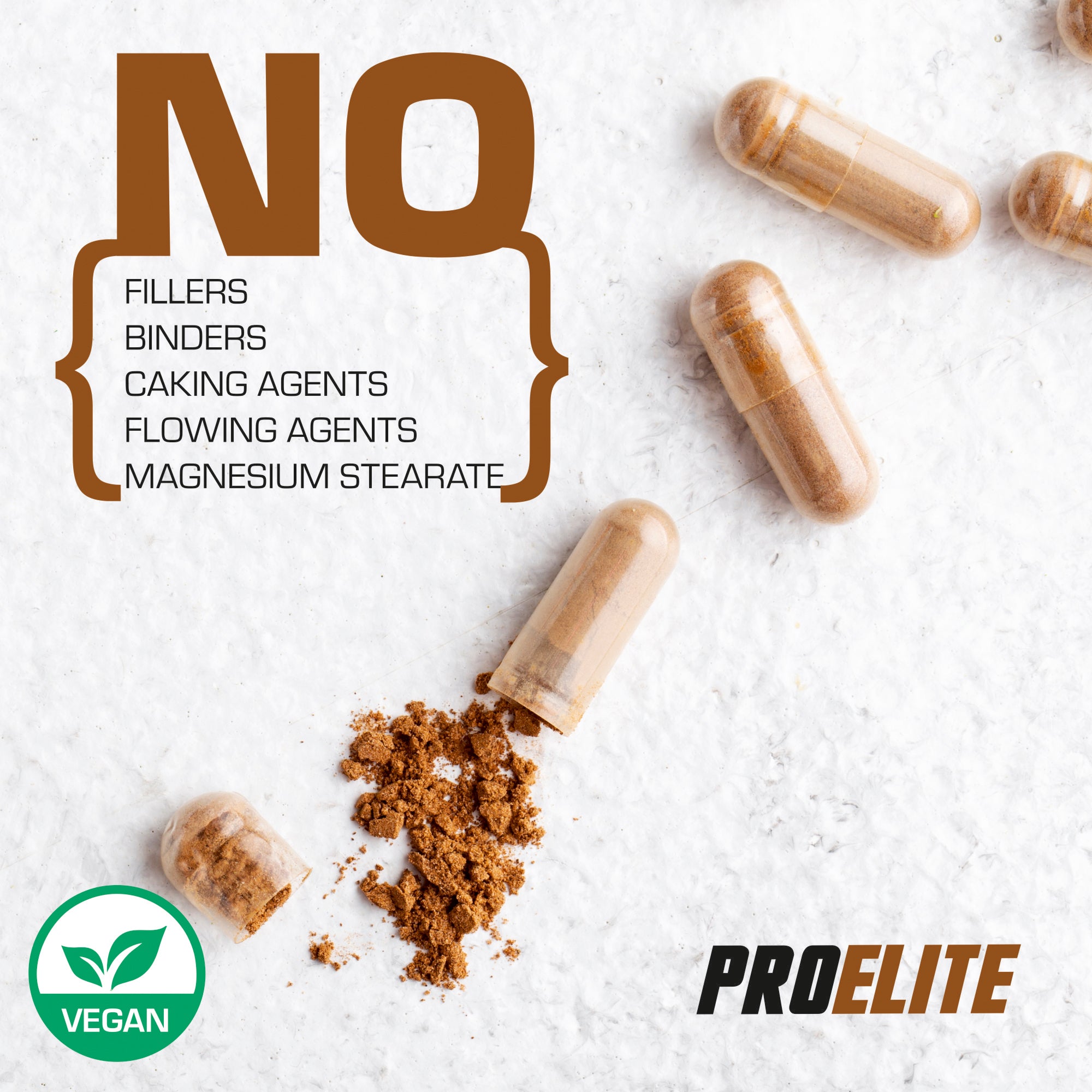 Lions Mane Mushroom Vegan Capsules | Pro-Elite