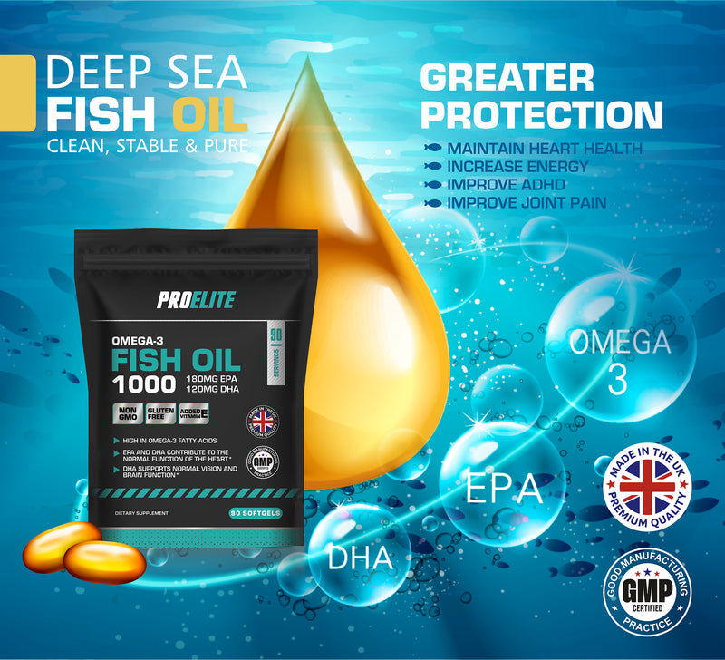 Pro-Elite Omega 3 Fish Oil Softgels